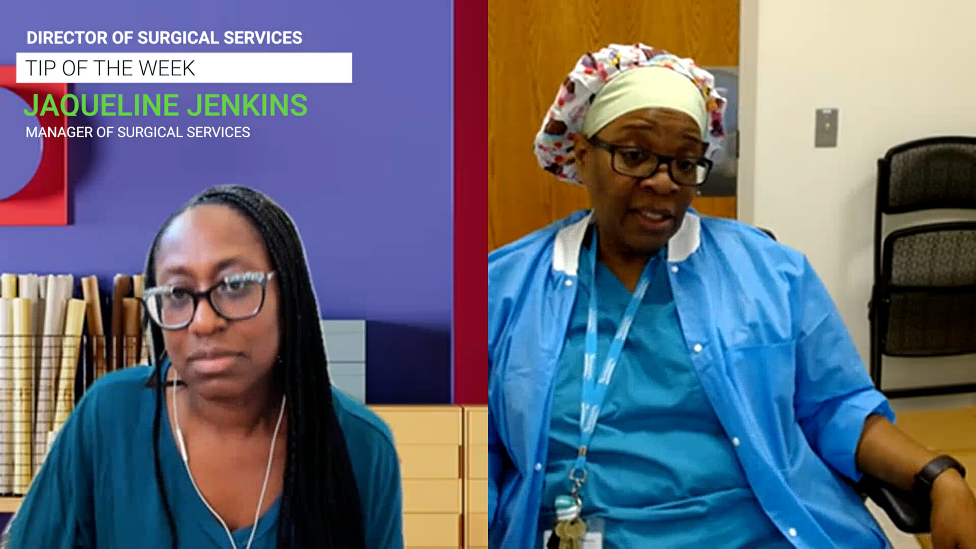 Director of Surgical Services Tip of the Week - Jaqueline Jenkins